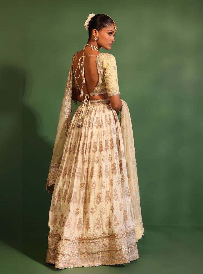 Banarsi Rang Off White Lehenga